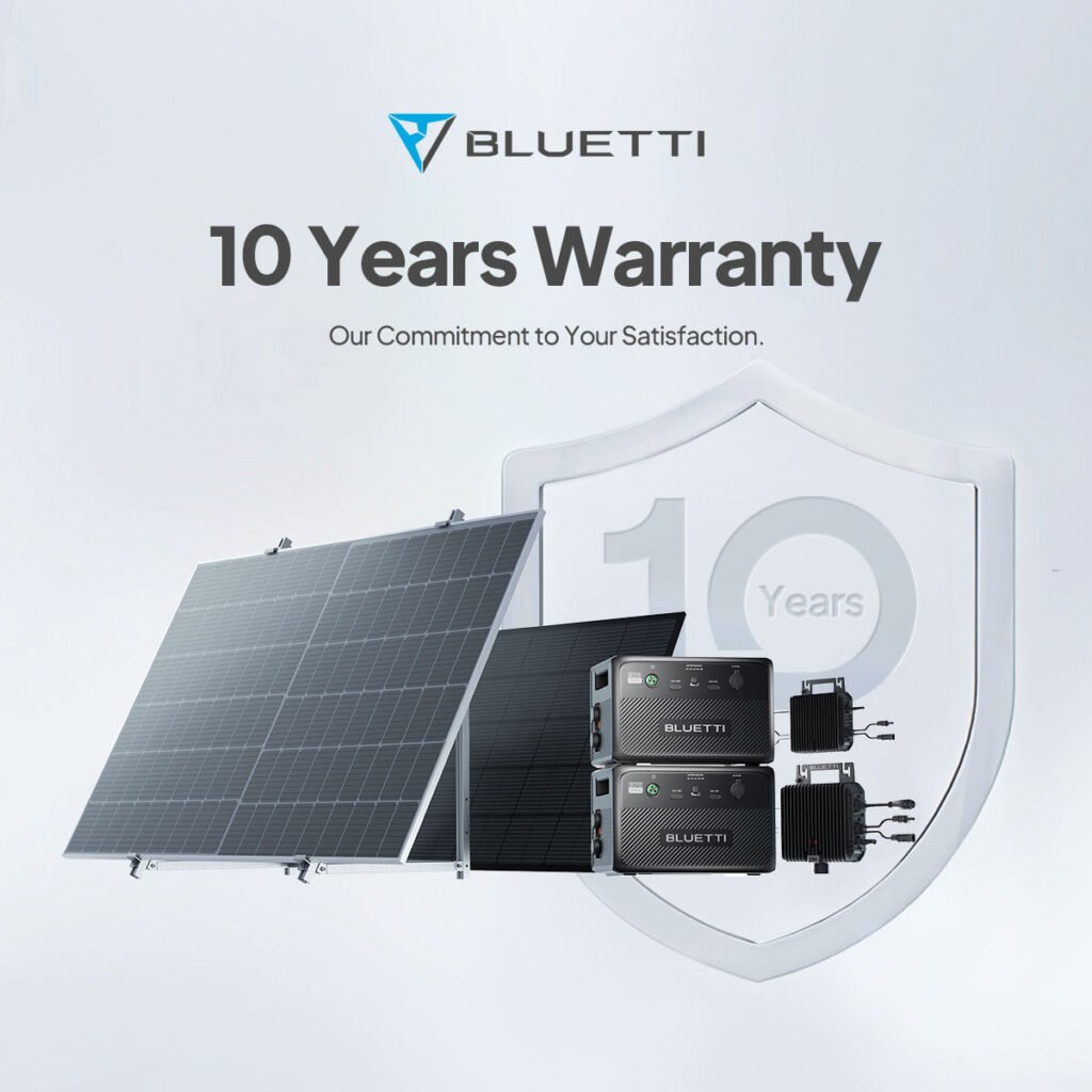 Bluetti Compact 350W/450W/550W Balcony Solar System Kit with 800W Micro Inverter Battery EU Certified DIY Installation Energy Savings